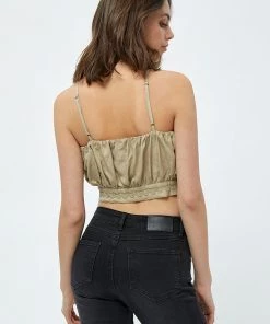 Desires Julia Tencel Cropped Top - WARM SAND