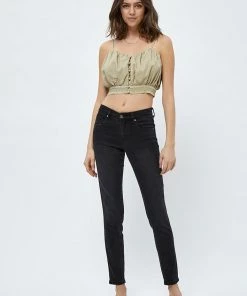 Desires Julia Tencel Cropped Top - WARM SAND
