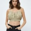 Desires Julia Tencel Cropped Top - WARM SAND