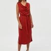 Desires New In Juliet Dress - Burnt Red