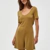 Desires Juliet Playsuit - OLIVE GREEN