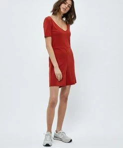 Desires Juliet Playsuit - Burnt Red New In