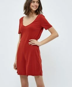 Desires Juliet Playsuit - Burnt Red New In