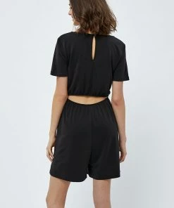 Desires Juliet Playsuit - BLACK