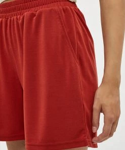 Desires Juliet Shorts - Burnt Red New In