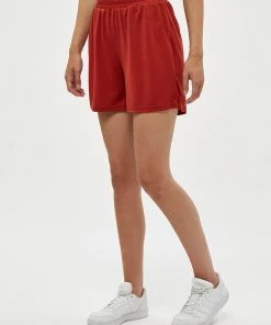 Desires Juliet Shorts - Burnt Red New In