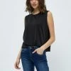 Desires Juliet Sleeveles Blouse - BLACK