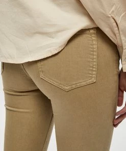 Desires Lola Garment Dye Midwaist - PALE KAHKI Pants