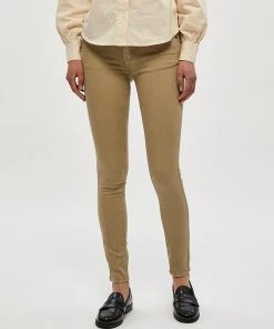 Desires Lola Garment Dye Midwaist - PALE KAHKI Pants