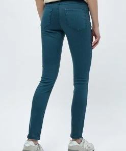 Desires Lola Garment Dye Midwaist - Atlantic Deep Pants