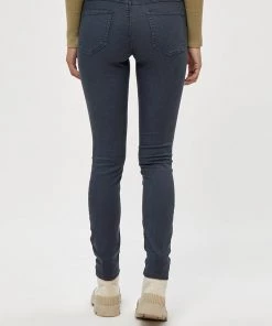 Desires Lola Garment Dye Midwaist - DARK SLATE