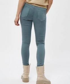 Desires Lola Garment Dye Midwaist - TROOPER BLUE Pants