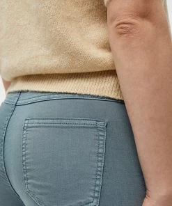 Desires Lola Garment Dye Midwaist - TROOPER BLUE Pants