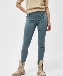 Desires Lola Garment Dye Midwaist - TROOPER BLUE Pants