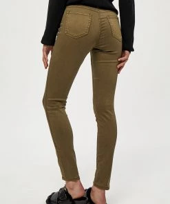 Desires Lola Garment Dye Midwaist - MILITARY OLIVE