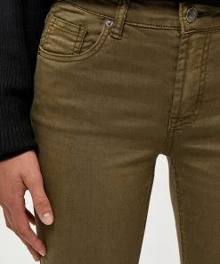 Desires Lola Garment Dye Midwaist - MILITARY OLIVE