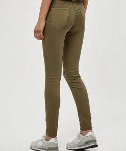 Desires Pants Lola Garment Dye Midwaist - MERMAID GREEN