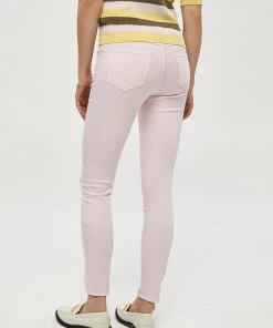 Desires Pants Lola Garment Dye Midwaist - CRADLE PINK