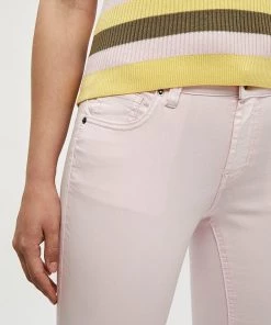 Desires Pants Lola Garment Dye Midwaist - CRADLE PINK