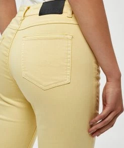 Desires Lola Garment Dye Midwaist - PALE YELLOW