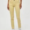 Desires Lola Garment Dye Midwaist - PALE YELLOW