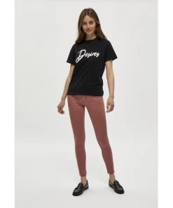 Desires Lola Midwaist Jeans - OLD ROSE