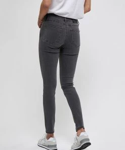 Desires Lola Midwaist Jeans - DARK GREY