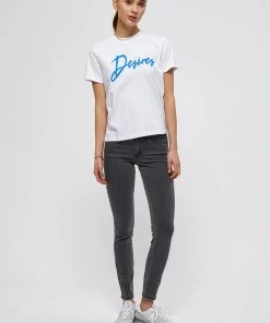 Desires Lola Midwaist Jeans - DARK GREY