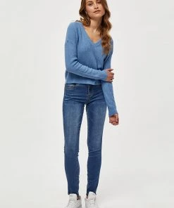Desires Lola Midwaist Jeans - LIGHT BLUE WASH