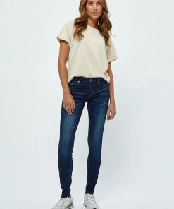 Desires Lola Midwaist Jeans - MID BLUE DENIM