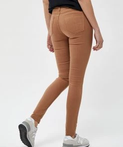 Desires Lola Midwaist Jeans - TOBACCO BROWN Pants