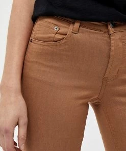 Desires Lola Midwaist Jeans - TOBACCO BROWN Pants