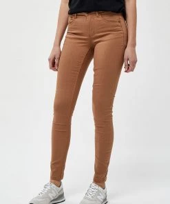 Desires Lola Midwaist Jeans - TOBACCO BROWN Pants