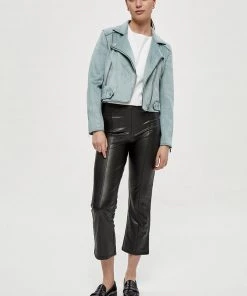 Desires Tabarak Biker Jacket - SLATE BLUE