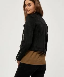 Desires Tabarak Biker Jacket - JET BLACK Jackets & Coats