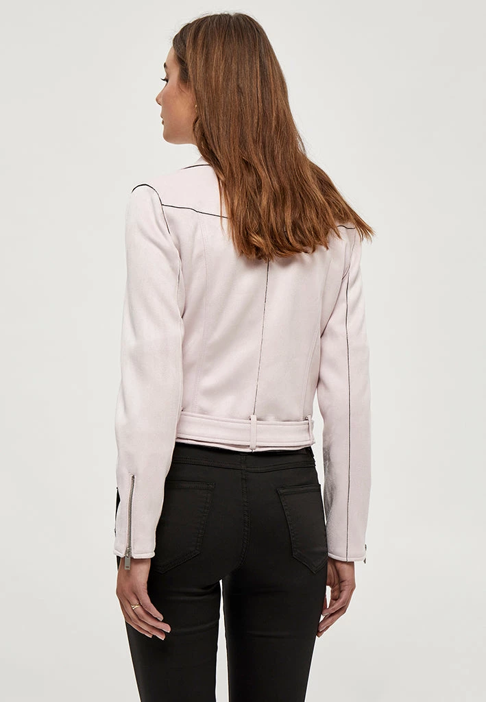 Desires Tabarak Biker Jacket - CRADLE PINK Jackets & Coats 2 Desires Tabarak Biker Jacket - CRADLE PINK Jackets & Coats