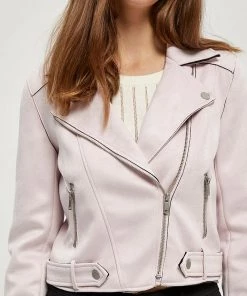 Desires Tabarak Biker Jacket - CRADLE PINK Jackets & Coats 6 Desires Tabarak Biker Jacket - CRADLE PINK Jackets & Coats