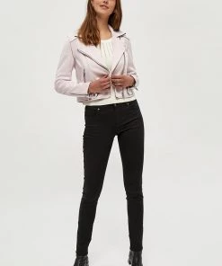 Desires Tabarak Biker Jacket - CRADLE PINK Jackets & Coats 7 Desires Tabarak Biker Jacket - CRADLE PINK Jackets & Coats