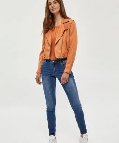 Desires Jackets & Coats Tabarak Biker Jacket - Caramel Brown