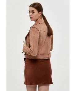 Desires Jackets & Coats Tabarak Biker Jacket - BURN CORAL