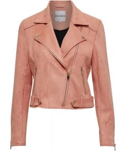 Desires Jackets & Coats Tabarak Biker Jacket - BURN CORAL