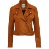 Desires Tabarak Biker Jacket - LEATHER BROWN