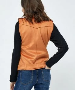 Desires Tabarak Vest - Caramel Brown