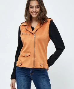 Desires Tabarak Vest - Caramel Brown