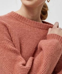 Desires Vilma O-neck Pullover - OLD ROSE